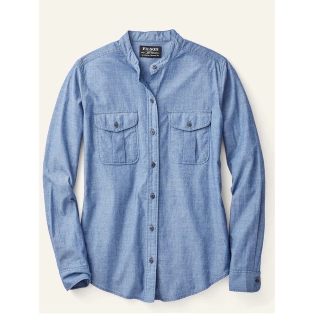 Filson Light Blue Chambray Button-Down Shirt